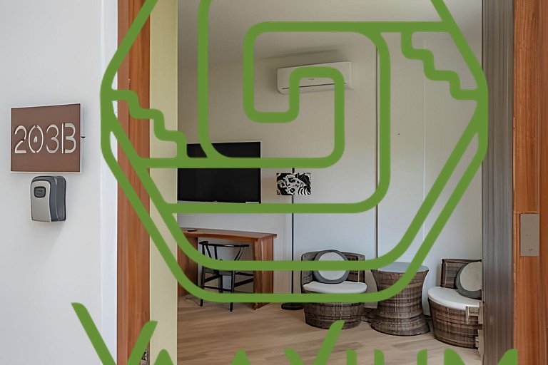 Bello y elegante estudio lock off 203N-B